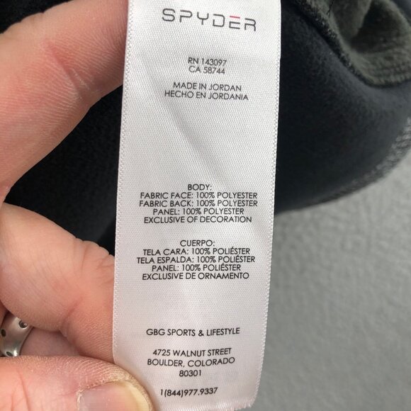 Spyder Sweatshirt Men Medium Gray 1/4 Zip Pullover Mock Neck Fleece Tech Sport - Picture 6 of 10